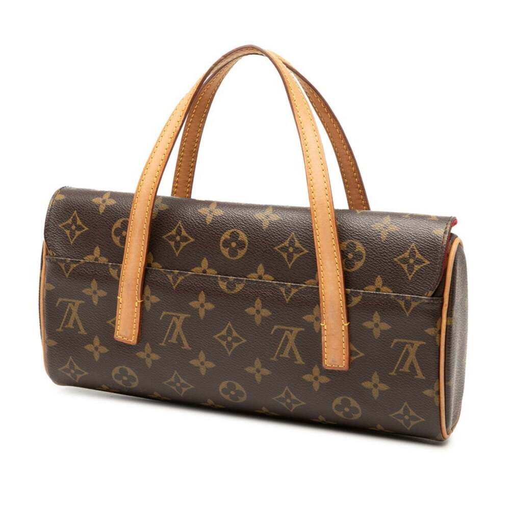 LOUIS VUITTON Authentic Brown Monogram Leather Bag - Picture 2 of 6